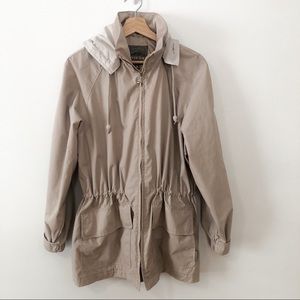 Pacific Trail Beige Windbreaker Parka Jacket